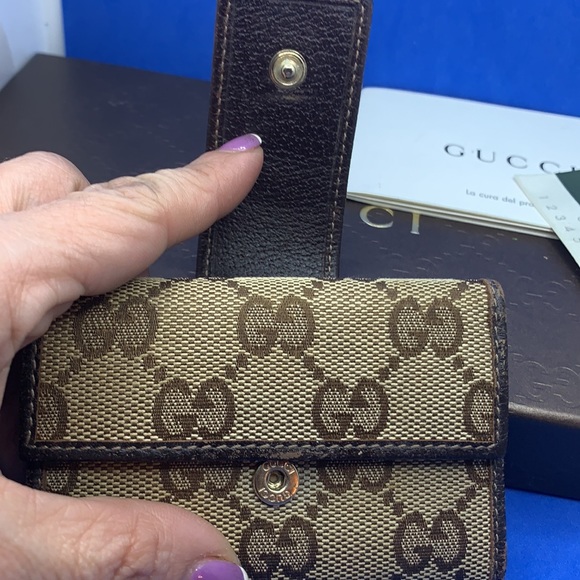 Gucci Vintage Beige and Brown key holder wallet - Picture 4 of 10